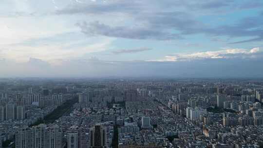 广东汕头城市建设汕头大景航拍