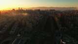 夕阳下的银川市高清在线视频素材下载
