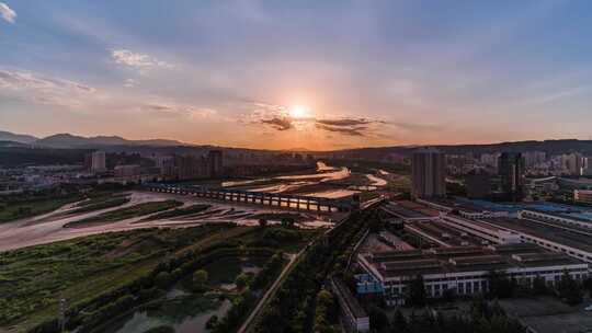 宝鸡老城区夜景延时