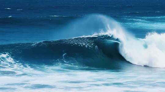 大海翻涌的浪花