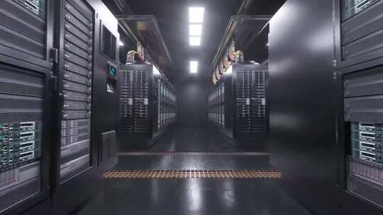 三维动画计算机房、大数据中心、云计算中心视频素材模板下载