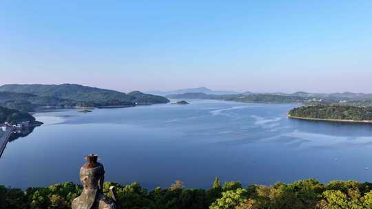 太公山 姜太公 山上寺庙 天目湖