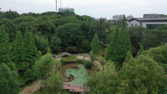 航拍衡阳市雁峰公园