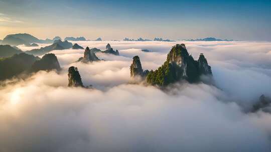 群山云海壮美景观