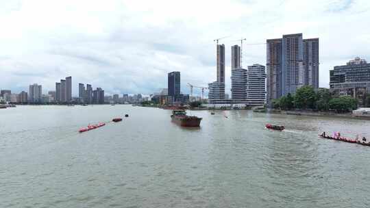 中国广东省广州市荔湾区白鹅潭龙舟