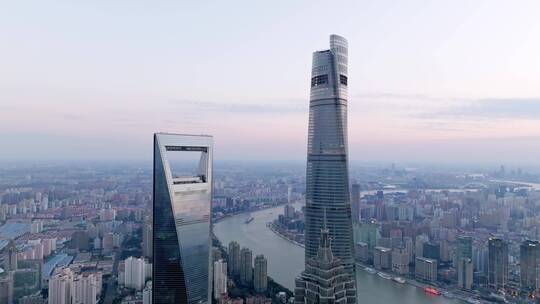 上海中心大厦航拍风光