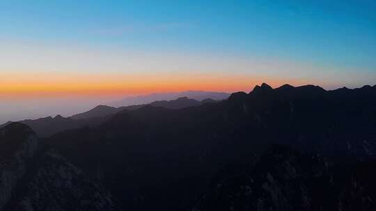 陕西渭南华山日出风光