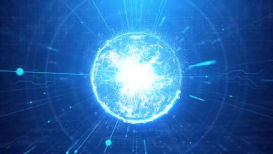 25酷炫粒子汇聚能量球