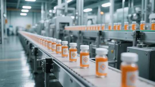 工厂口服液生产流水线