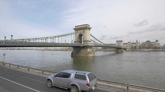 布达佩斯的链桥视频素材模板下载
