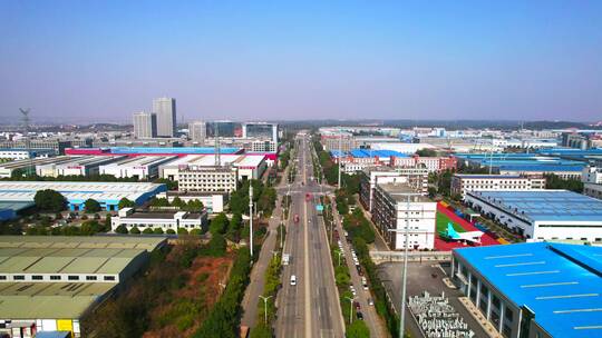 宁乡金州南路工业区厂区航拍