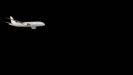 三维飞机动画带通道叠加绿幕视频素材12