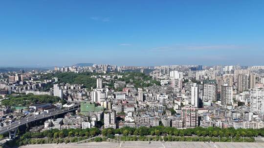 四川泸州城市风光泸州建设航拍