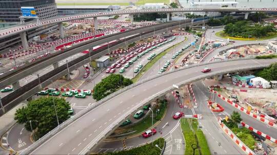 香港机场第三航站楼正在兴建中