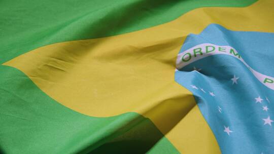 巴西国旗特写