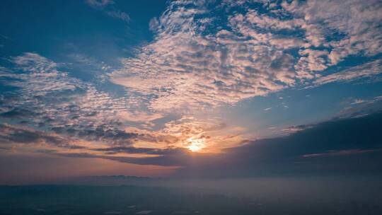 天空太阳延时