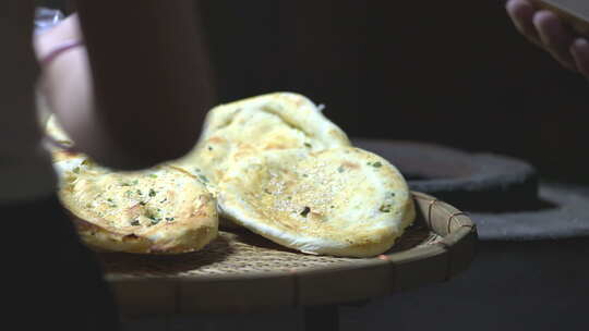 美食小吃烧饼