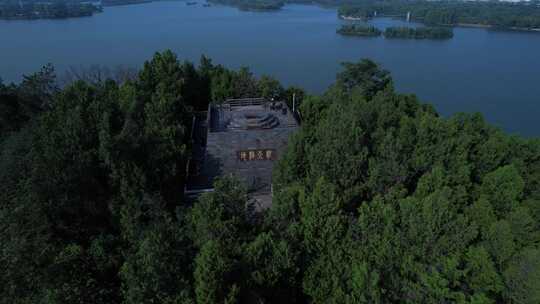 武汉东湖刘备郊天台航拍