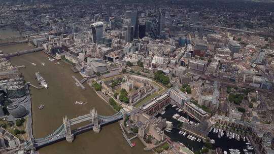 航拍伦敦城市视频素材模板下载