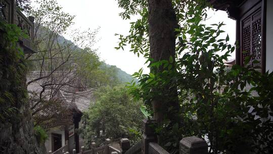 杭州飞来峰韬光寺建筑风景