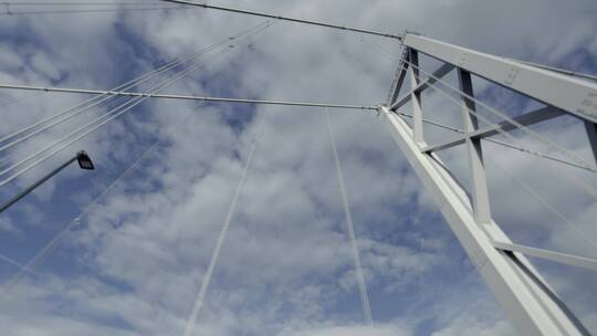 英国苏格兰东海岸昆斯费里大桥景观视频素材模板下载