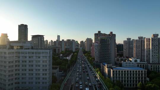 宜山路航拍空镜