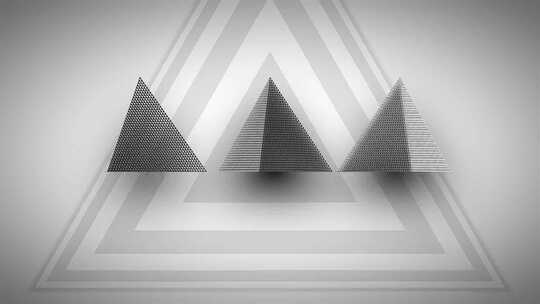 抽象三角形立体三维背景视频素材模板下载