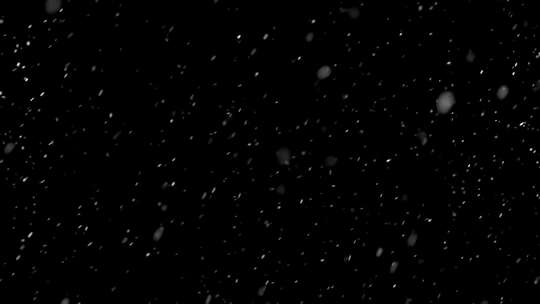 大雪纷飞 暴风雪 大雪【黑色背景素材】视频素材模板下载
