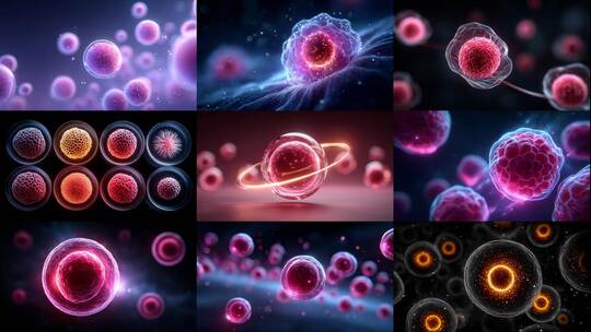 肉毒素科技之美细胞微观世界探索医美未来高清在线视频素材下载