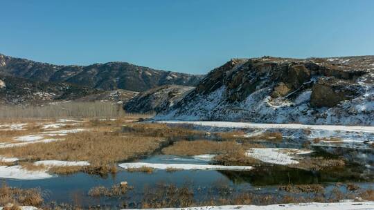 山区北方冬季冰雪大河大山