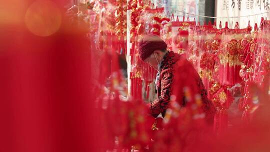 春节过年节日氛围，年味视频素材