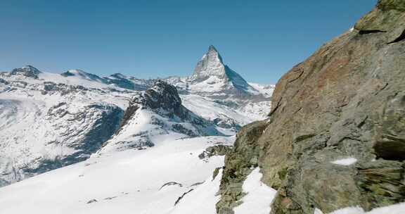 山脉，马特洪峰，阿尔卑斯山，雪