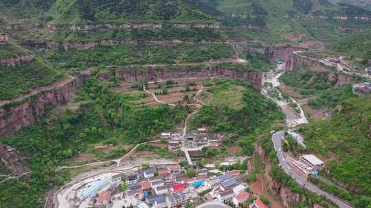 航拍太行山八泉峡