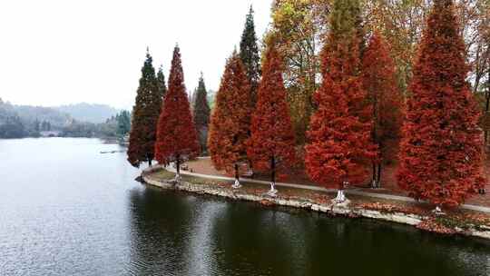 贵阳观山湖公园航拍