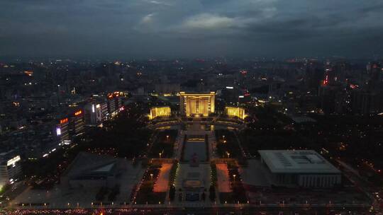 夜幕降临的东莞风光视频素材模板下载