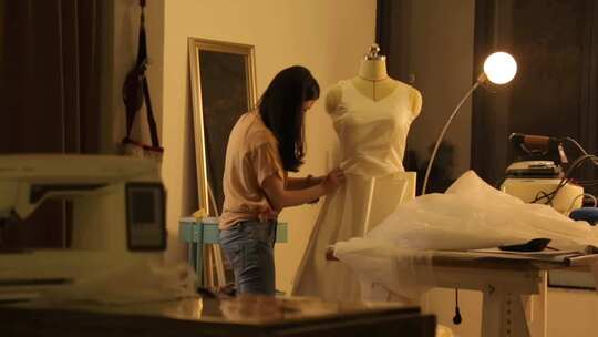 M1 成都 婚纱 服装设计师设计婚纱