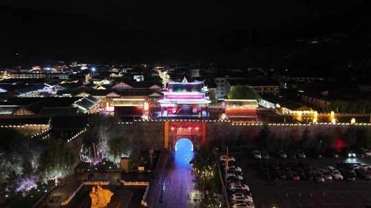 松潘县松州古城夜景