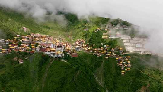 噶陀寺 小布达拉宫航拍 甘孜州白玉县 2
