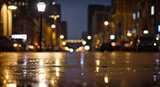 道路灯光城市夜景马路特写地面高清在线视频素材下载