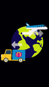 交付公司通过飞机或卡车快速交付到世界任何