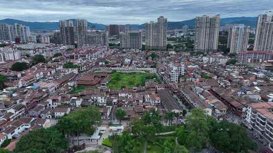 漳州古城航拍闽南古厝建筑福建旅游宣传片