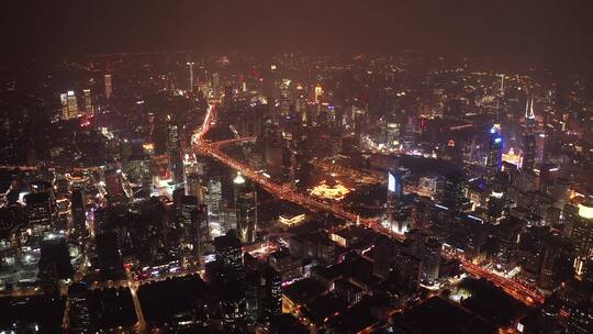 上海外滩陆家嘴夜景