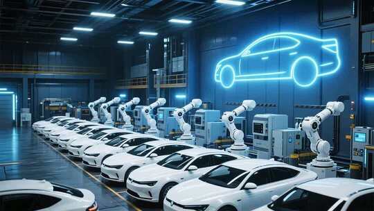 汽车工厂生产线自动化场景