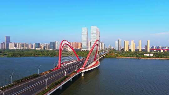 江西南昌艾溪湖大桥CBD商务区城市建筑素材