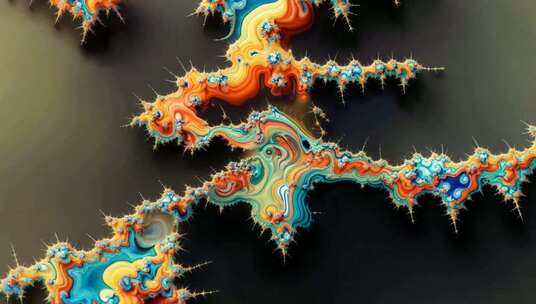 抽象艺术色彩流动画面