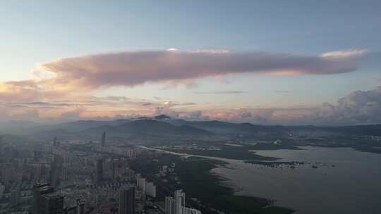 深圳福田CBD大湾区平安大厦航拍