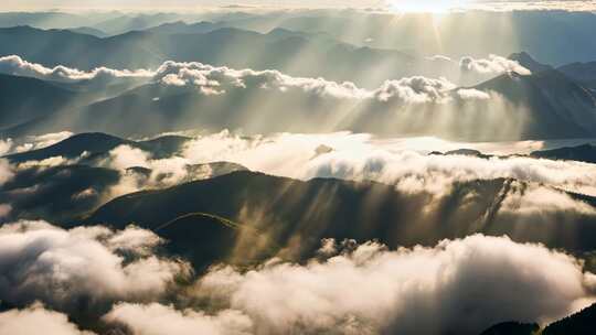 山川云雾 祖国大好河山