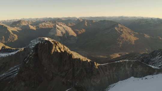 山，顶部，山顶，雪