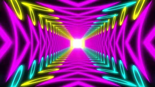 科幻通道数字背景穿梭