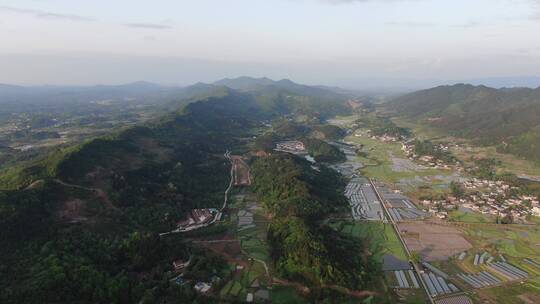 航拍南方春耕农业种植农田农作物视频素材模板下载